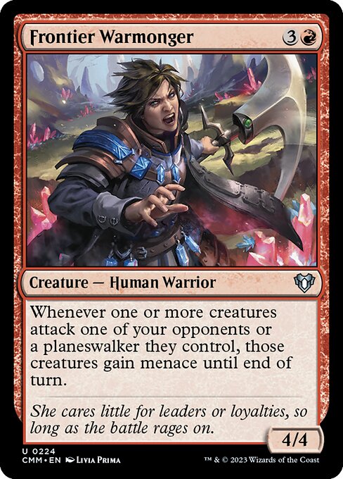 CMM, Frontier Warmonger, Standard, 224, U, Near Mint, Normal, EN