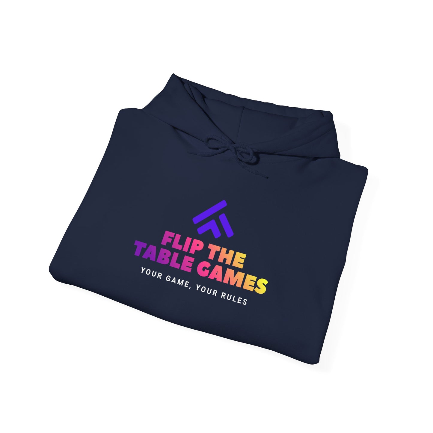 Flip the Table Games Hoodie - Unisex Heavy Blend Sweatshirt for Gaming Enthusiasts