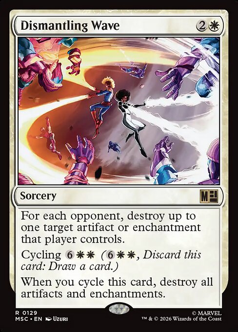 MSC, Dismantling Wave, Standard, 129, R, Near Mint, {Surge Foil}, EN