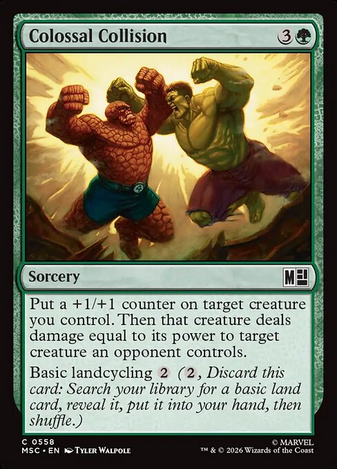 MSC, Colossal Collision, Standard, 558, C, Near Mint, Normal, EN