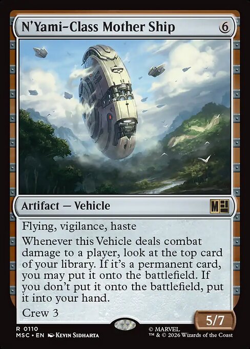 MSC, N'Yami-Class Mother Ship, Standard, 110, R, Near Mint, Normal, EN