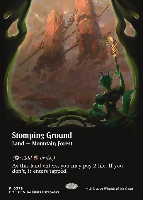 EOE, Stomping Ground, (Showcase), 378, R, Near Mint, (Galaxy Foil), EN