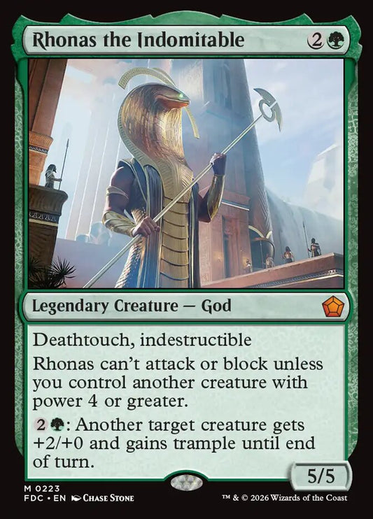 FDC, Rhonas the Indomitable, Standard, 223, M, Near Mint, Normal, EN