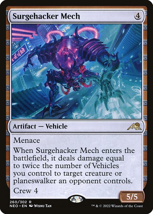 NEO, Surgehacker Mech, Standard, 260, R, Near Mint, (Foil), EN