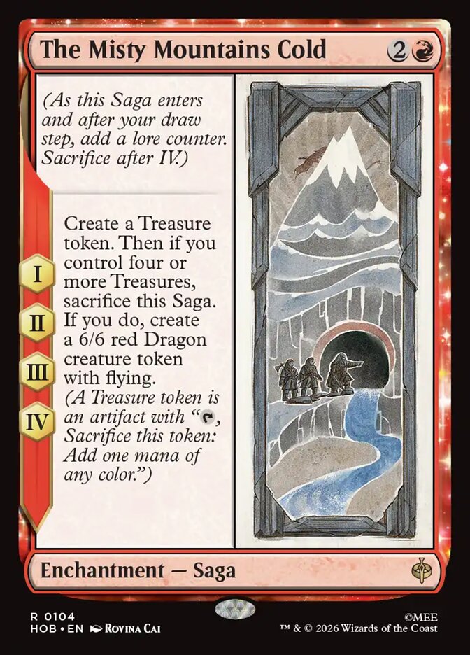 HOB, The Misty Mountains Cold, Standard, 104, R, Near Mint, (Foil), EN