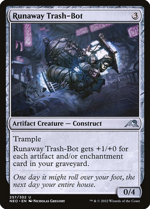NEO, Runaway Trash-Bot, Standard, 257, U, Near Mint, Normal, EN