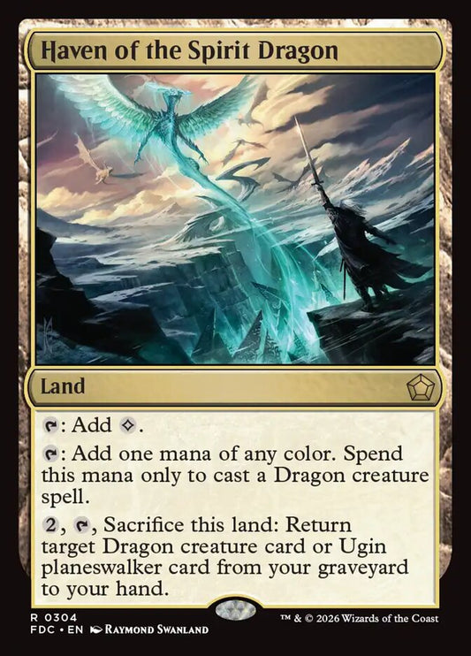 FDC, Haven of the Spirit Dragon, Standard, 304, R, Near Mint, Normal, EN