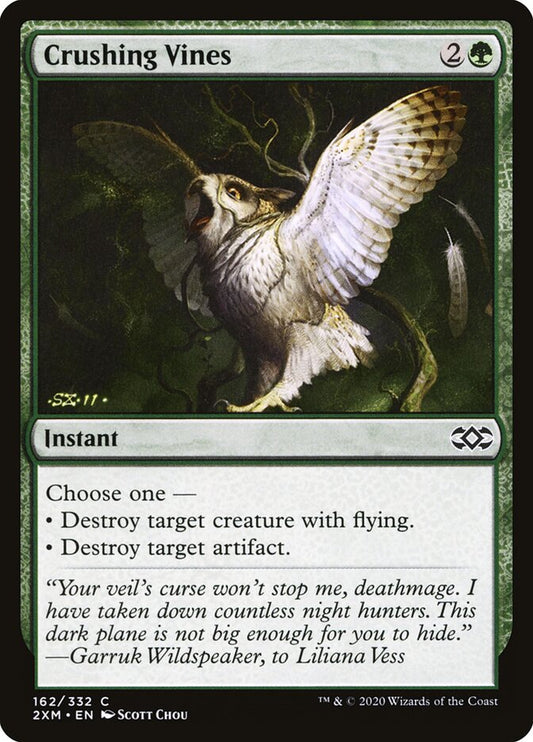 2XM, Crushing Vines, Standard, 162, C, Near Mint, Normal, EN