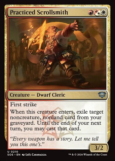 SOS, Practiced Scrollsmith, Standard, 210, U, Near Mint, Normal, EN