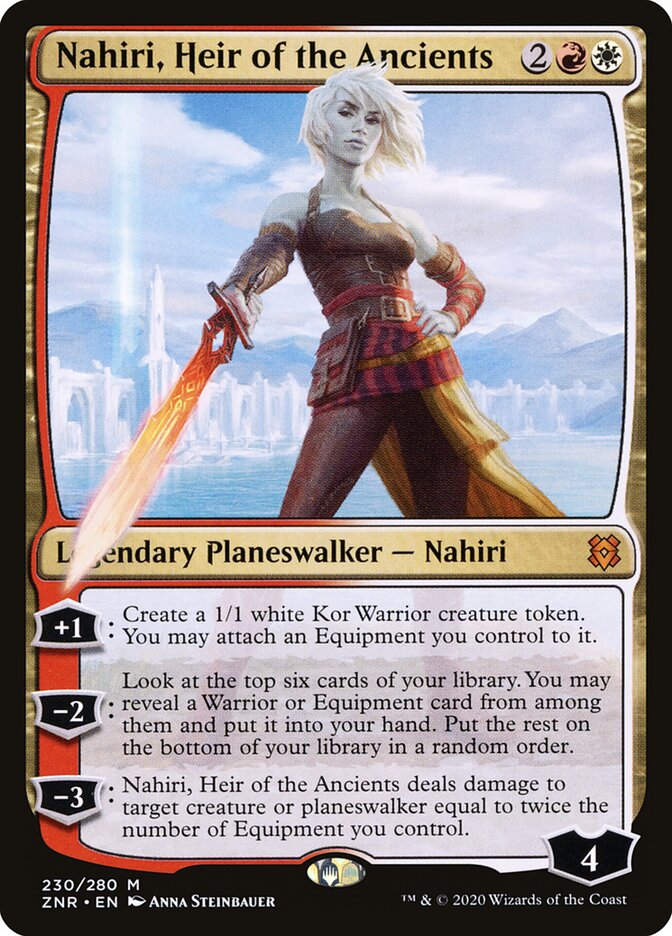 ZNR, Nahiri, Heir of the Ancients, Standard, 230, M, Near Mint, (Foil), EN