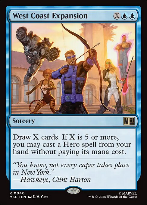 MSC, West Coast Expansion, Standard, 40, R, Near Mint, {Surge Foil}, EN
