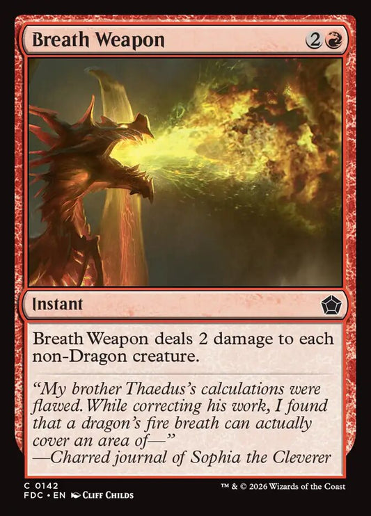 FDC, Breath Weapon, Standard, 142, C, Near Mint, Normal, EN