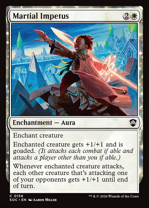 SOC, Martial Impetus, Standard, 156, C, Near Mint, Normal, EN
