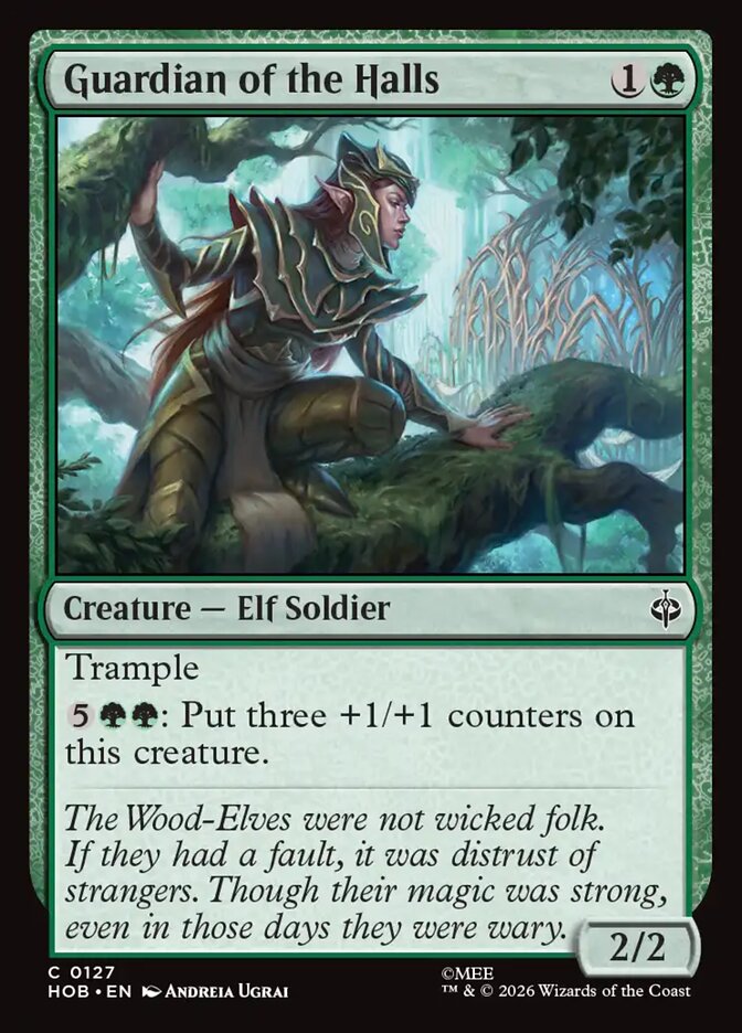 HOB, Guardian of the Halls, Standard, 127, C, Near Mint, Normal, EN