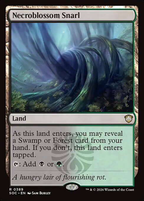 SOC, Necroblossom Snarl, Standard, 389, R, Near Mint, Normal, EN