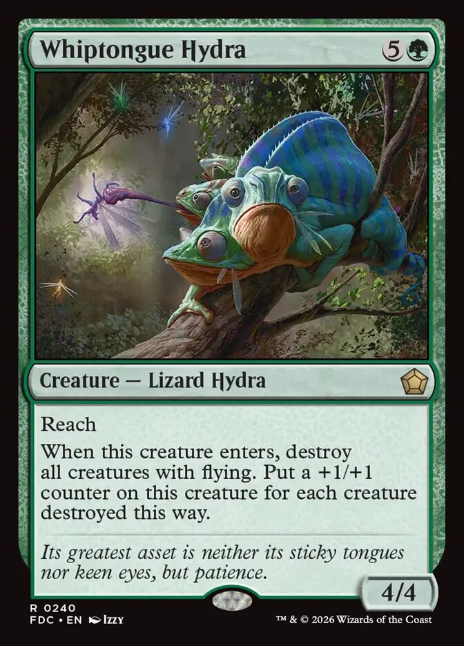 FDC, Whiptongue Hydra, Standard, 240, R, Near Mint, Normal, EN