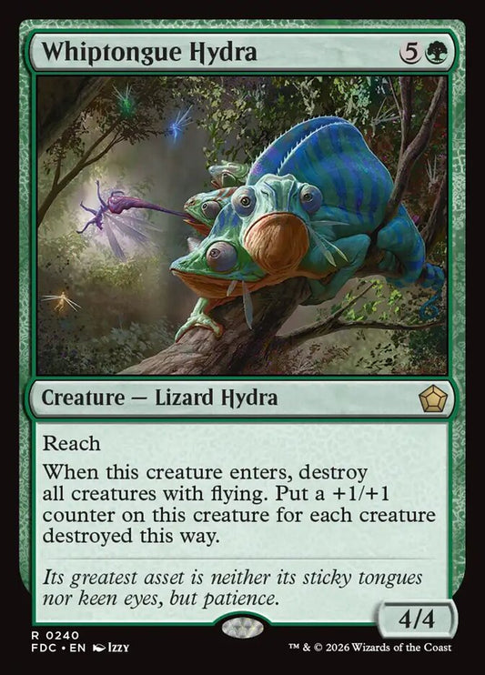 FDC, Whiptongue Hydra, Standard, 240, R, Near Mint, Normal, EN