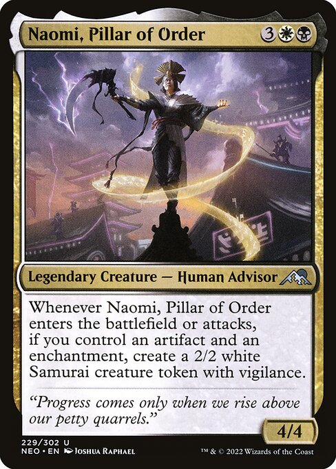 NEO, Naomi, Pillar of Order, Standard, 229, U, Near Mint, Normal, EN