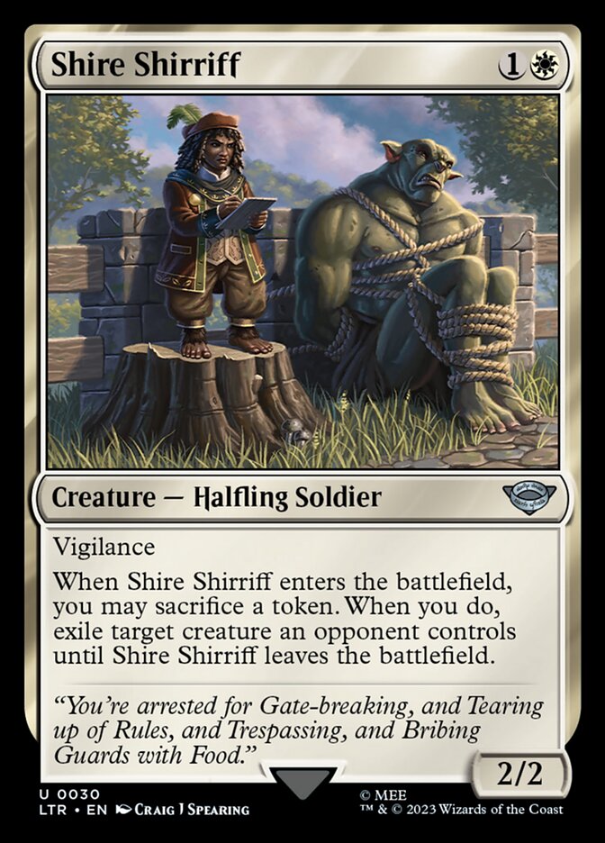 LTR, Shire Shirriff, Standard, 30, U, Near Mint, (Foil), EN