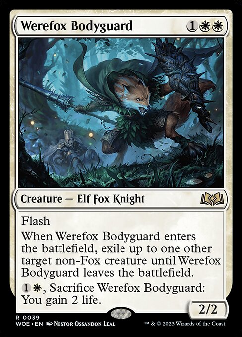 WOE, Werefox Bodyguard, Standard, 39, R, Near Mint, (Foil), EN