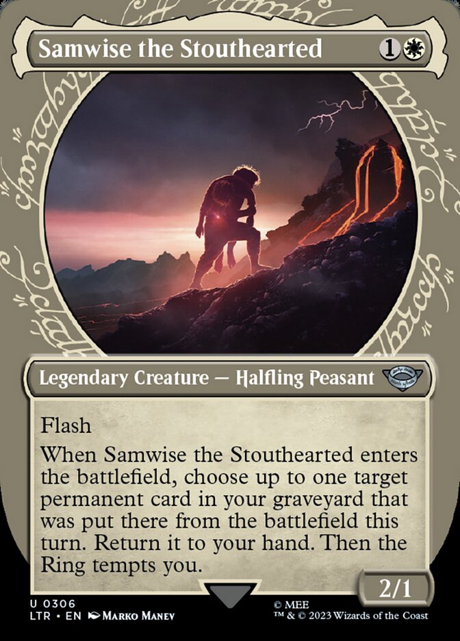 LTR, Samwise the Stouthearted, (Showcase), 306, U, Near Mint, Normal, EN