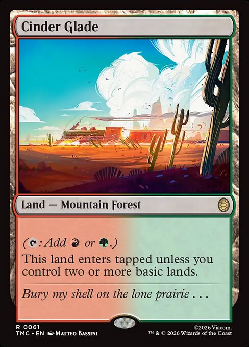 TMC, Cinder Glade, Standard, 61, R, Near Mint, (Normal), EN