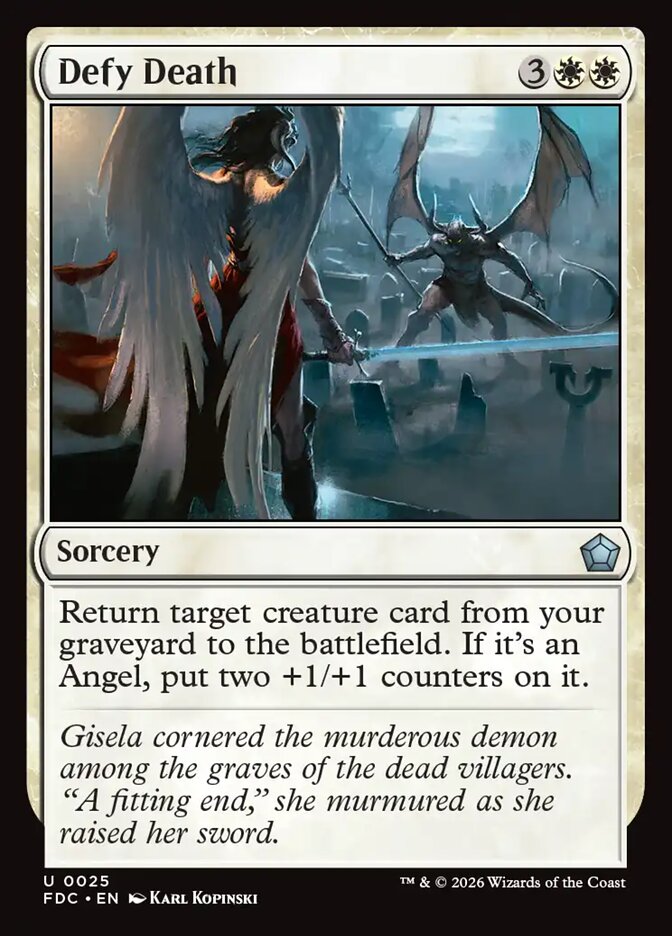 FDC, Defy Death, Standard, 25, U, Near Mint, Normal, EN