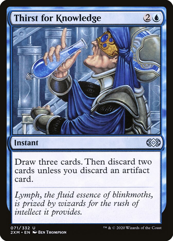 2XM, Thirst for Knowledge, Standard, 71, U, Near Mint, Normal, EN