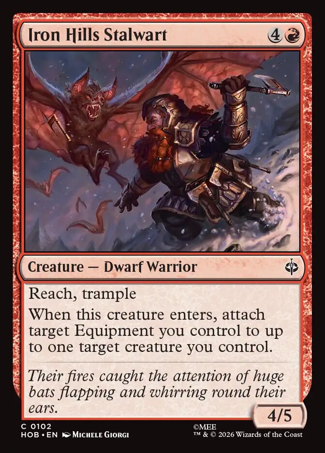 HOB, Iron Hills Stalwart, Standard, 102, C, Near Mint, Normal, EN