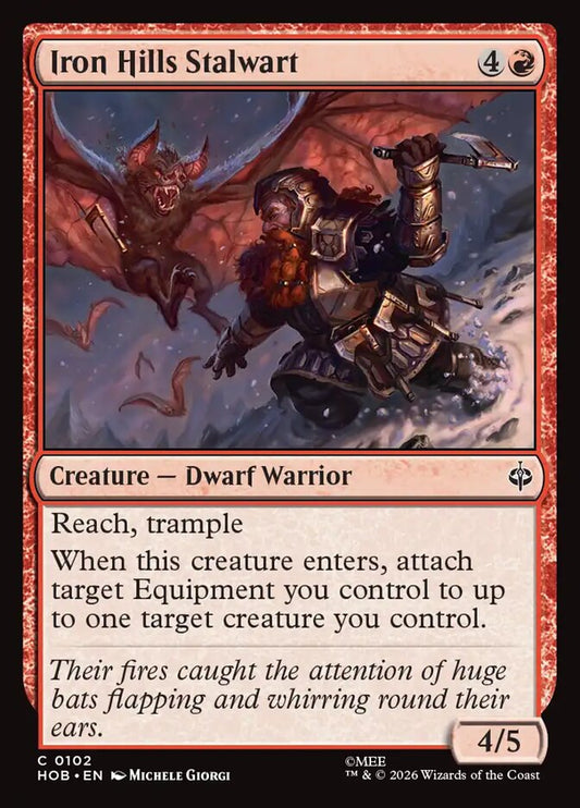 HOB, Iron Hills Stalwart, Standard, 102, C, Near Mint, Normal, EN