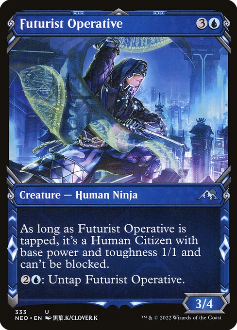 NEO, Futurist Operative, (Showcase), 333, U, Near Mint, Normal, EN