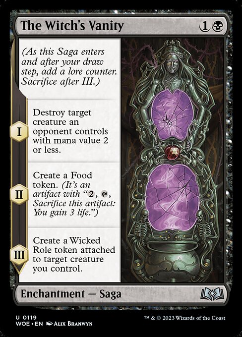 WOE, The Witch's Vanity, Standard, 119, U, Near Mint, Normal, EN