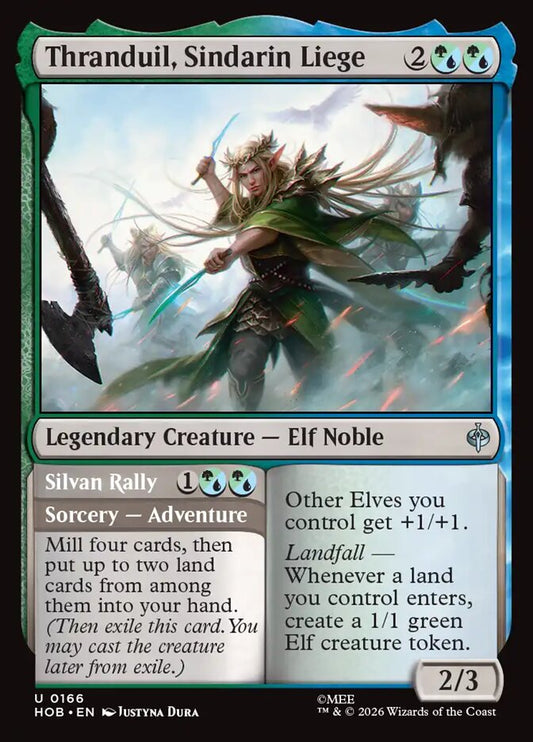 HOB, Thranduil, Sindarin Liege // Silvan Rally, Standard, 166, U, Near Mint, Normal, EN