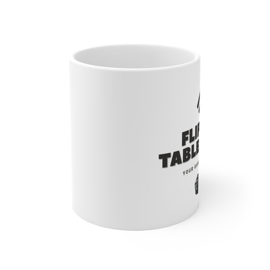 Game Night Mug - Flip the Table Games - Perfect for Board Game Lovers - Fun Gift for Gamers - Unique Tea/Coffee Cup