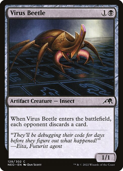 NEO, Virus Beetle, Standard, 128, C, Near Mint, Normal, EN