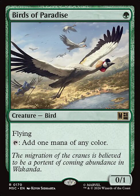 MSC, Birds of Paradise, Standard, 170, R, Near Mint, Normal, EN