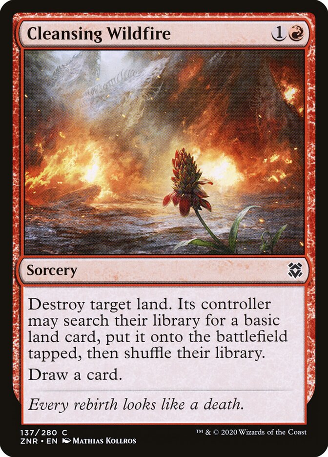 ZNR, Cleansing Wildfire, Standard, 137, C, Near Mint, Normal, EN