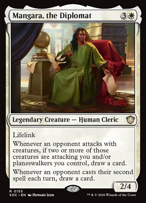 SOC, Mangara, the Diplomat, Standard, 155, R, Near Mint, Normal, EN