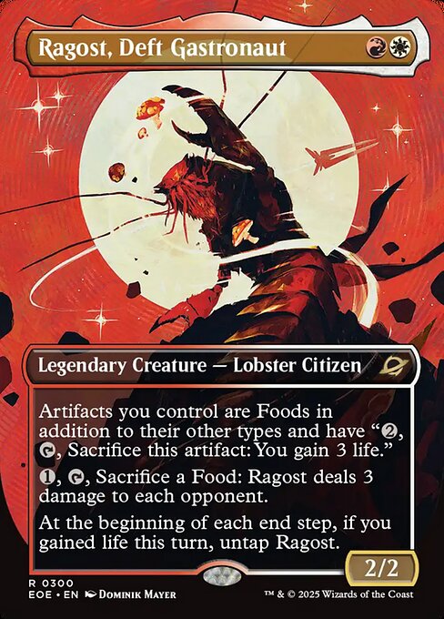 EOE, Ragost, Deft Gastronaut, (Borderless), 300, R, Near Mint, (Foil), EN