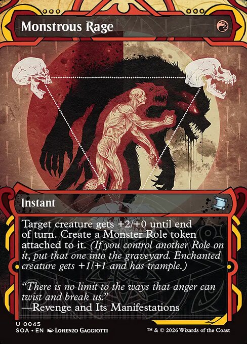 SOA, Monstrous Rage, (Showcase), 45, U, Near Mint, Normal, EN