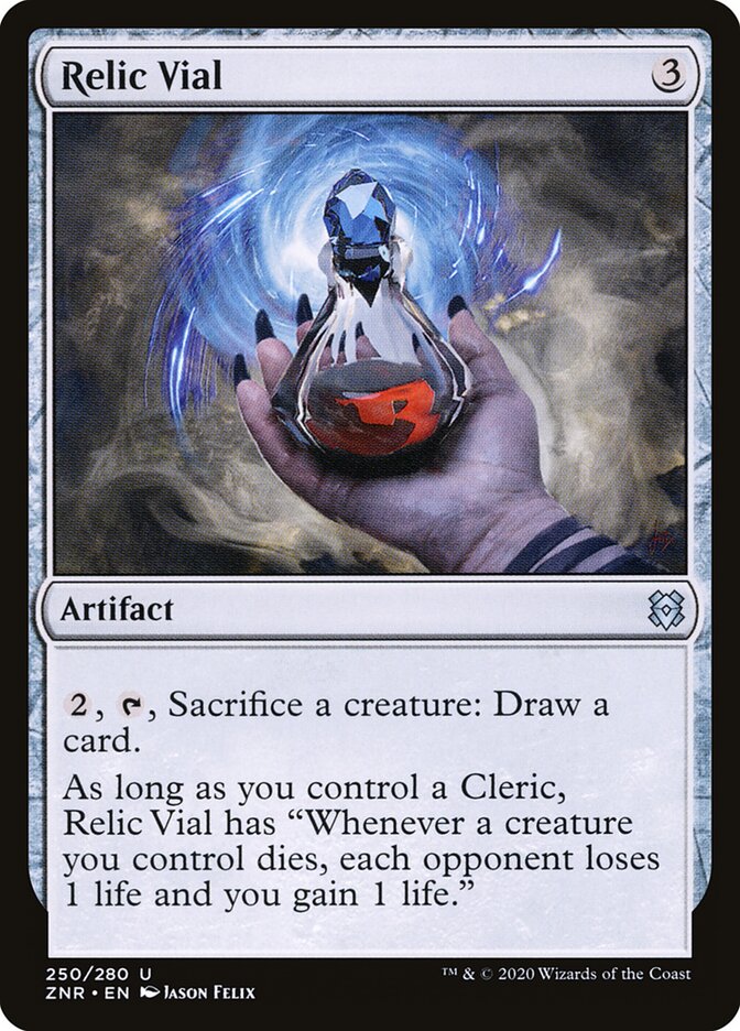 ZNR, Relic Vial, Standard, 250, U, Near Mint, Normal, EN