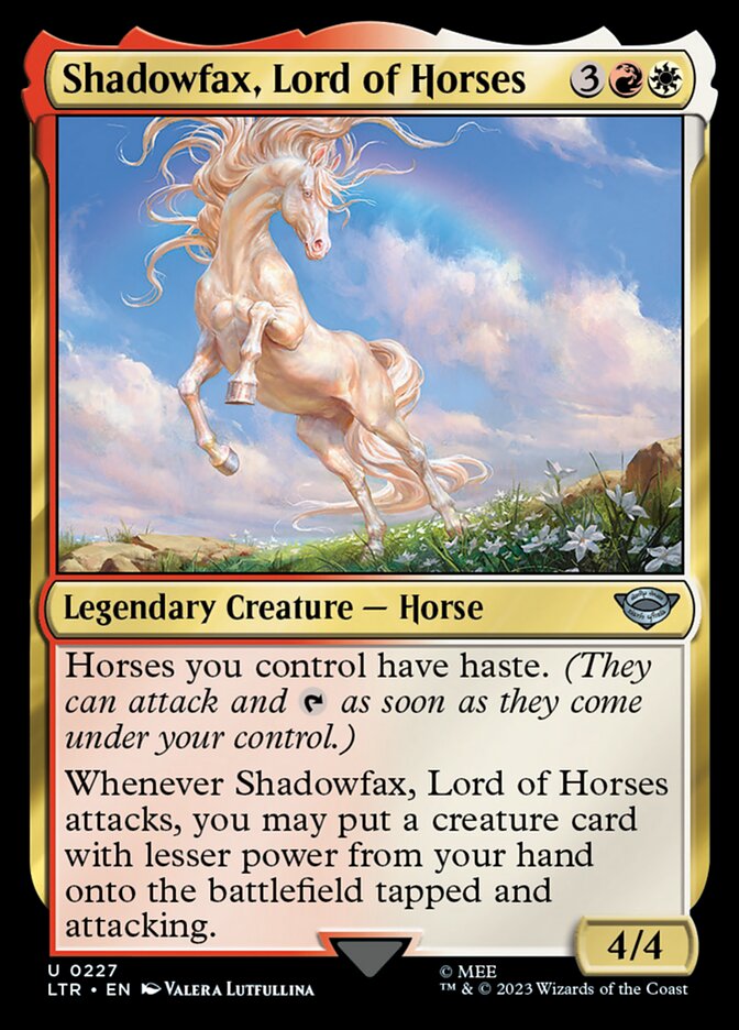 LTR, Shadowfax, Lord of Horses, Standard, 227, U, Near Mint, Normal, EN