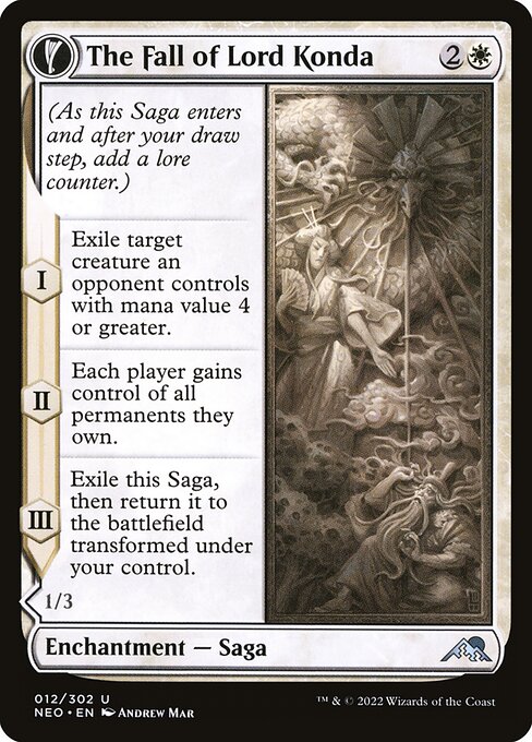 NEO, The Fall of Lord Konda // Fragment of Konda, Standard, 12, U, Near Mint, (Foil), EN