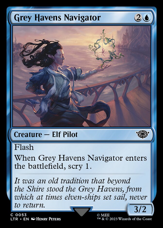 LTR, Grey Havens Navigator, Standard, 53, C, Near Mint, Normal, EN
