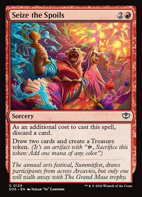 SOS, Seize the Spoils, Standard, 129, C, Near Mint, (Foil), EN