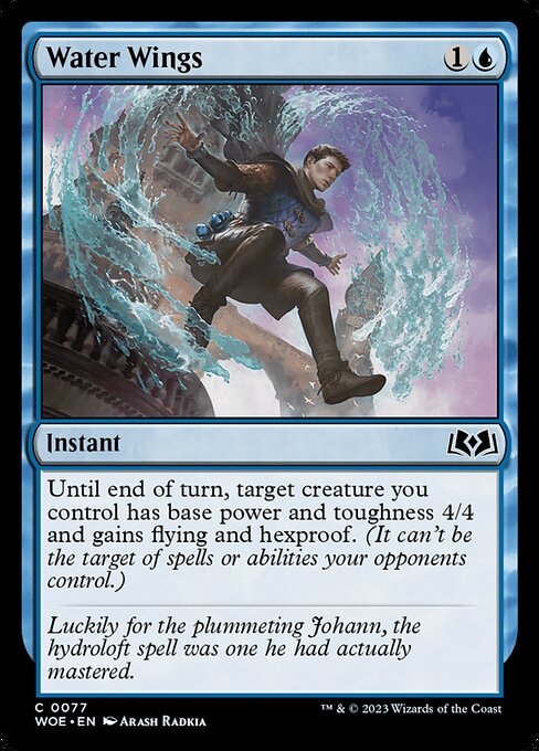 WOE, Water Wings, Standard, 77, C, Near Mint, (Foil), EN