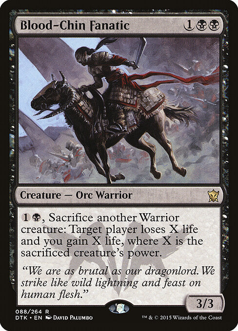 DTK, Blood-Chin Fanatic, Standard, 88, R, Near Mint, Normal, EN