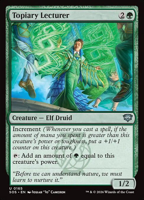 SOS, Topiary Lecturer, Standard, 165, U, Near Mint, (Foil), EN