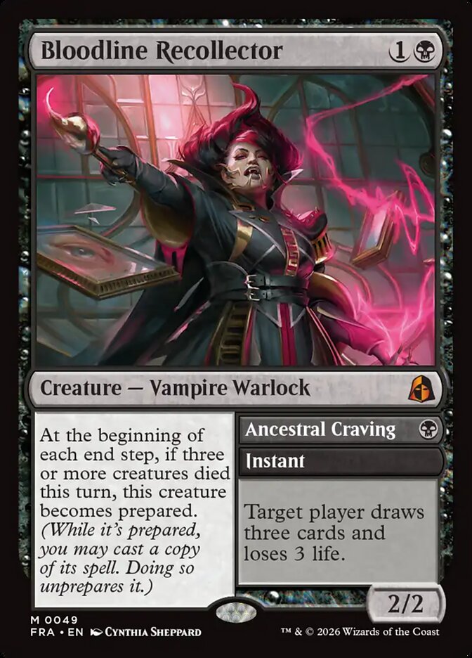 FRA, Bloodline Recollector // Ancestral Craving, Standard, 49, M, Near Mint, (Foil), EN
