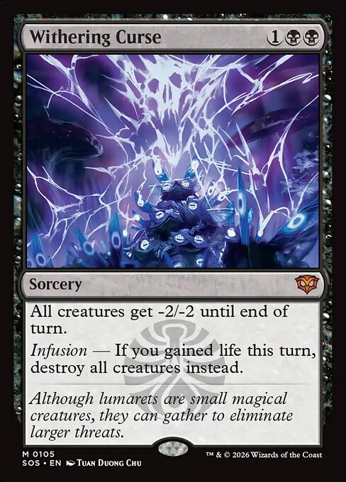 SOS, Withering Curse, Standard, 105, M, Near Mint, (Foil), EN